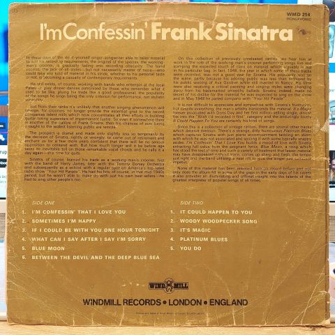 Frank Sinatra – I'm Confessin' LP PLAK