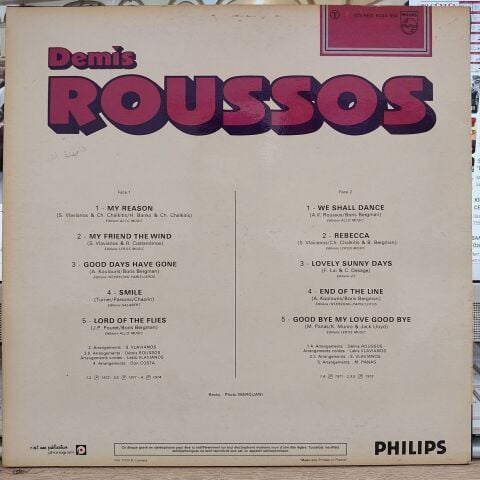 Demis Roussos – My Reason LP PLAK