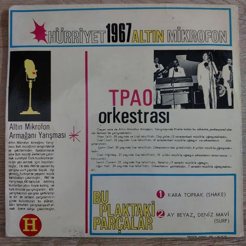 T.P.A.O. Orkestrası – Kara Toprak / Ay Beyaz Deniz Mavi 45LİK PLAK