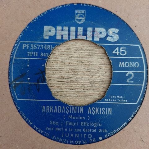 JUANİTO - ARKADAŞIMIN AŞKISIN 45LİK PLAK