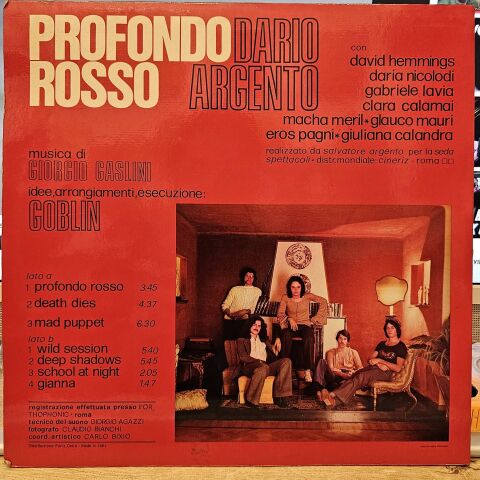 Goblin – Profondo Rosso (Colonna Sonora Originale Del Film) LP PLAK