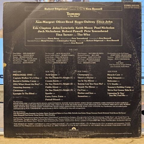 Various – Tommy (Original Soundtrack Recording) LP PLAK