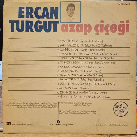 Ercan Turgut – Azap Çiçeği LP PLAK