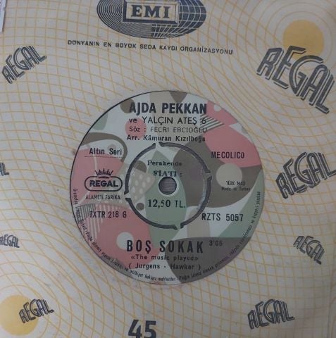 AJDA PEKKAN - BOŞ SOKAK 45LİK PLAK