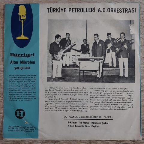 T.P.A.O. Orkestrası – Kaleden Top Atarlar / Fırat Kenarinda Yüzer Kayıklar 45LİK PLAK