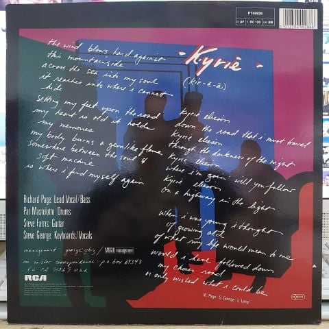 Mr. Mister – Kyrie LP PLAK