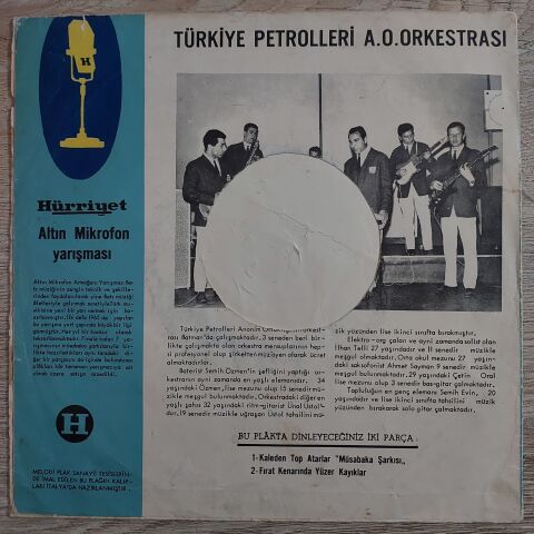 T.P.A.O. Orkestrası – Kaleden Top Atarlar / Fırat Kenarinda Yüzer Kayıklar 45LİK PLAK