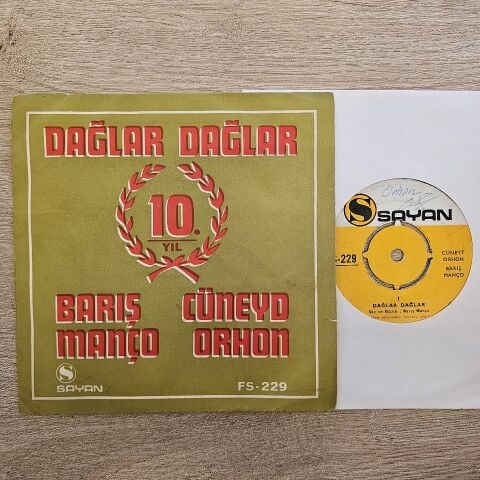 BARIŞ MANÇO - DAĞLAR DAĞLAR 45LİK PLAK