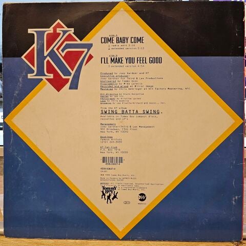 K7 – Come Baby Come 45LİK PLAK