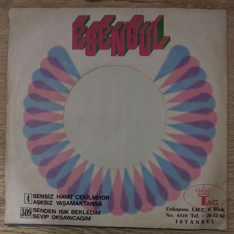 Esengül – Senden Işık Bekledim / Sevip Koklayacağım 45LİK PLAK