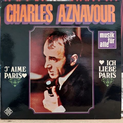 Charles Aznavour – J'aime Paris - Ich Liebe Paris LP PLAK