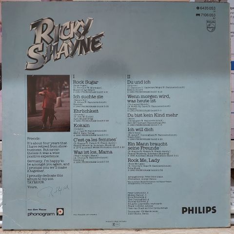Ricky Shayne – Ricky Shayne LP PLAK