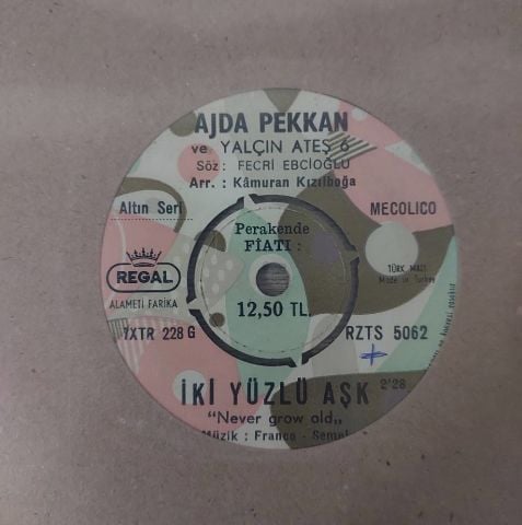AJDA PEKKAN - İKİ YÜZLÜ AŞK 45LİK PLAK