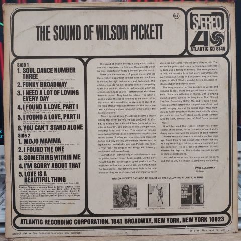 Wilson Pickett – The Sound Of Wilson Pickett LP PLAK