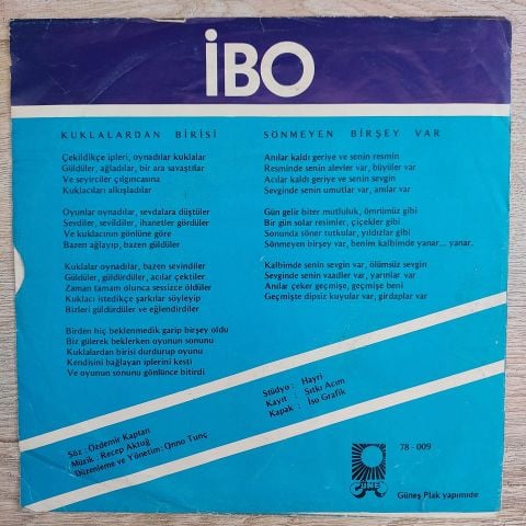 İBO - KUKLALARDAN BİRİSİ 45LİK PLAK