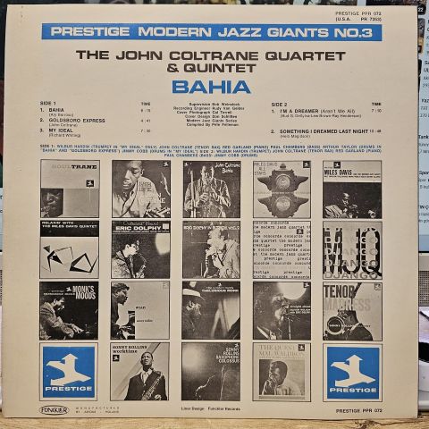 John Coltrane – Bahia LP PLAK