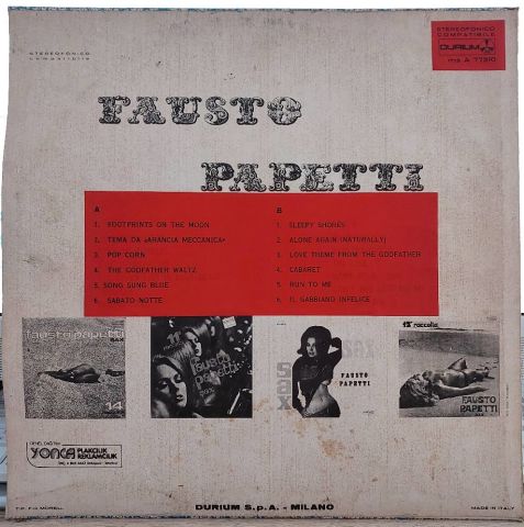 Fausto Papetti – 15a Raccolta LP PLAK