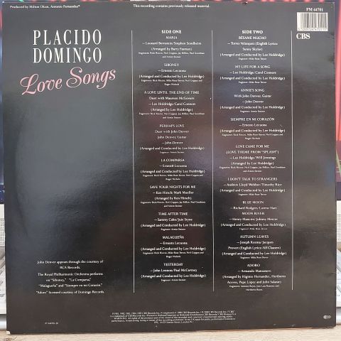 Placido Domingo – Greatest Love Songs LP PLAK