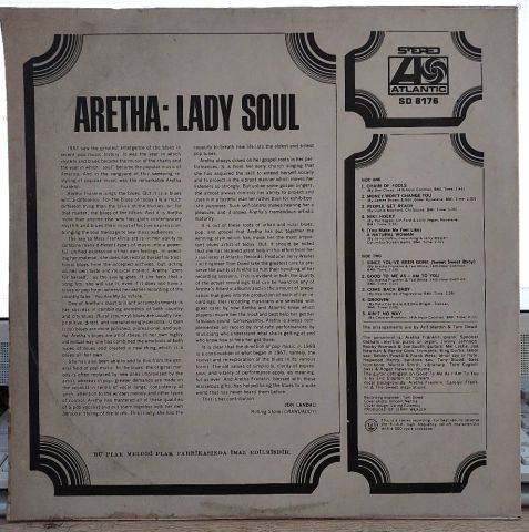 Aretha Franklin – Lady Soul LP PLAK