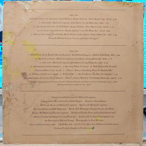 Carpenters – Carpenters LP PLAK