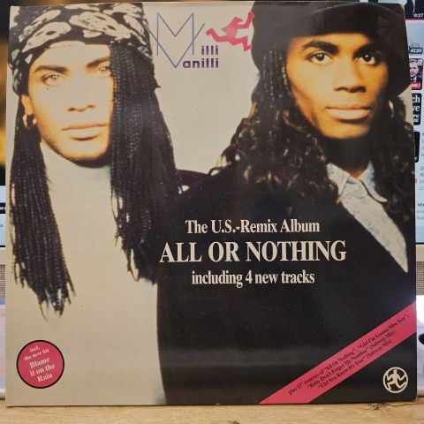 Milli Vanilli – All Or Nothing - The U.S. Remix Album LP PLAK