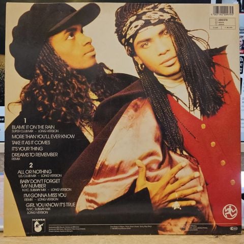 Milli Vanilli – All Or Nothing - The U.S. Remix Album LP PLAK