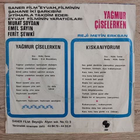 İNCİ ÇAYIRLI - YAĞMUR ÇİSELERKEN 45LİK PLAK