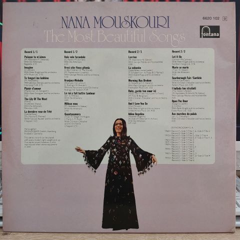 Nana Mouskouri – The Most Beautiful Songs LP PLAK