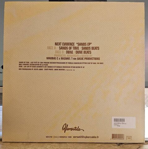 Next Evidence – Sands EP LP PLAK