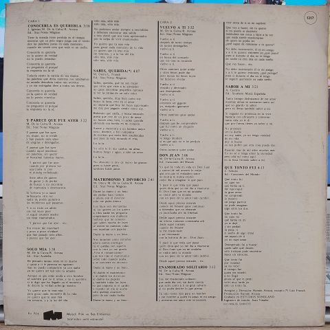 Manolo Otero – Experiencias LP PLAK