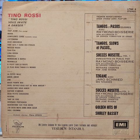 Tino Rossi – Tino Rossi Vous Invite A Danser LP PLAK