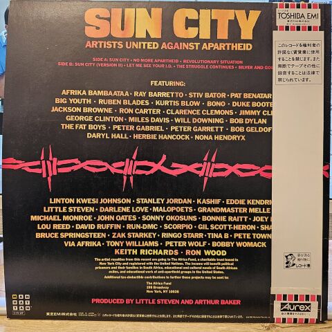 Artists United Against Apartheid – Sun City LP PLAK