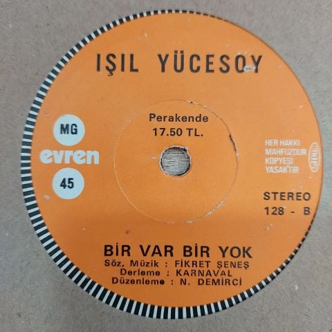 IŞIL YÜCESOY - BİRİ VAR BİRİ YOK 45LİK PLAK
