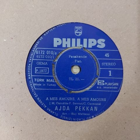 AJDA PEKKAN - SATISFACTION 45LİK PLAK