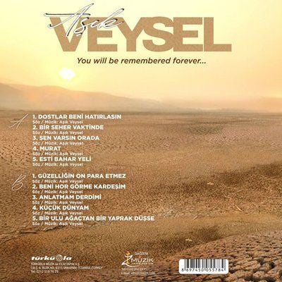AŞIK VEYSEL - DOSTLAR SENİ UNUTMADI 1973-2023 LP PLAK