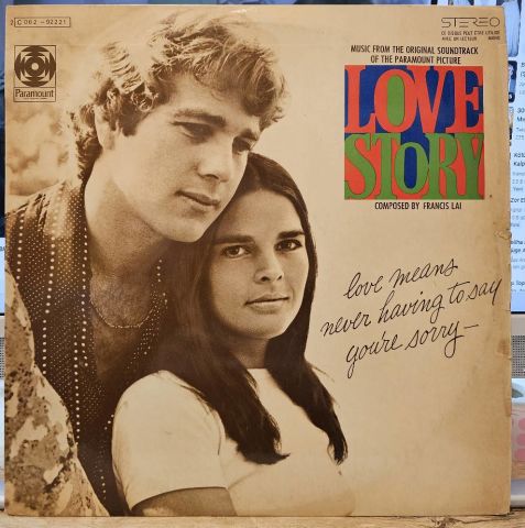 Francis Lai – Love Story - Music From The Original Soundtrack Of The Paramount Picture LP PLAK PLAK...