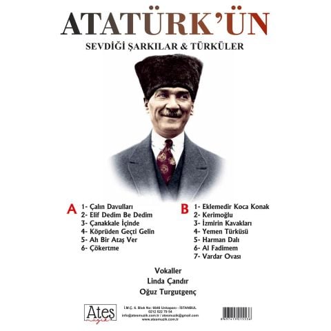 Atatürk'ün Sevdiği Şarkılar & Türküler LP PLAK