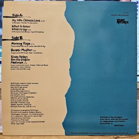 Tyrkis with Atilla Engin – My Little Chinese Love LP PLAK