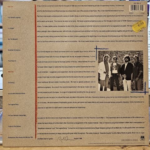 Supertramp – Live '88 LP PLAK