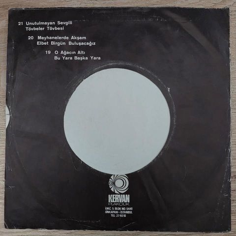 MUSTAFA SAĞYAŞAR - UNUTULMAYAN SEVGİLİ 45LİK PLAK