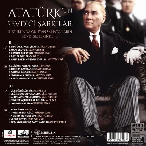 Müzeyyen Senar, Safiye Ayla - Atatürk'ün Sevdiği Şarkılar  LP PLAK