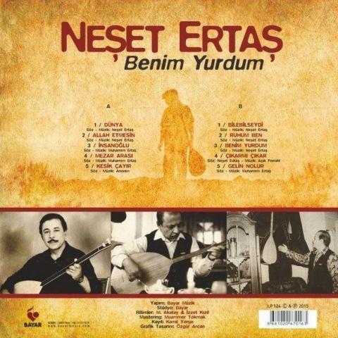 NEŞET ERTAŞ - BENİM YURDUM LP PLAK
