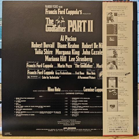 Nino Rota – The Godfather Part II (Original Soundtrack Recording) LP PLAK