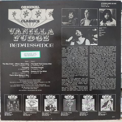 Vanilla Fudge – Renaissance LP PLAK
