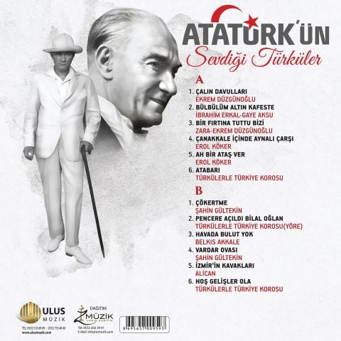 Atatürk'ün Sevdiği Türküler LP PLAK