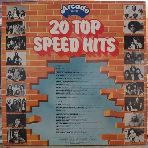 Various – 20 Top Speed Hits, 20 Original Artists, 20 Original Hits LP PLAK