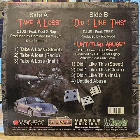 DJ JS1 Featuring Kool G Rap – Take A Loss LP PLAK