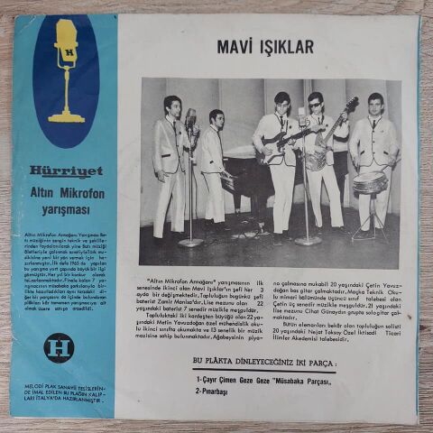 MAVİ IŞIKLAR - ÇAYIR ÇİMEN GEZE GEZE 45LİK PLAK