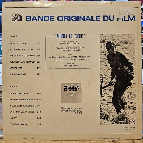 Mikis Theodorakis – Zorba Le Grec (Bande Originale Du Film) LP PLAK