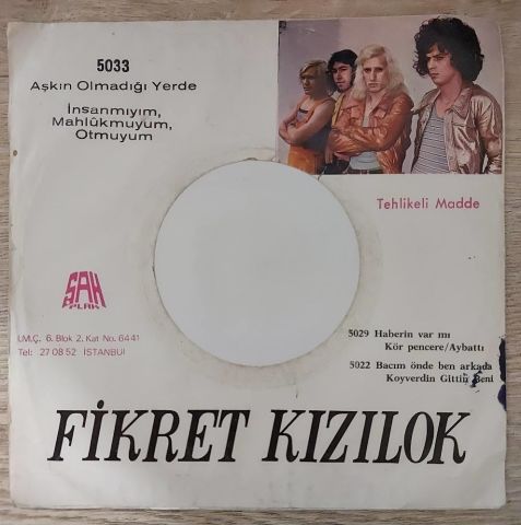Fikret Kızılok – Aşkın Olmadığı Yerde / İnsanmıyım, Mahlûkmuyum, Otmuyum 45LİK PLAK